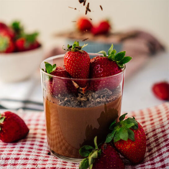 Фото Нежная Шоколадная Панна Котта на сливках - рецепт нежного итальянского десерта