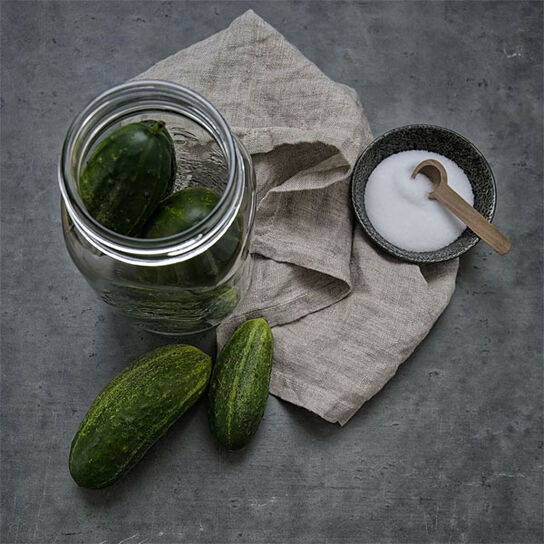 Фото вкусные Хрустящие малосольные огурцы в банке: простой классический рецепт засолки