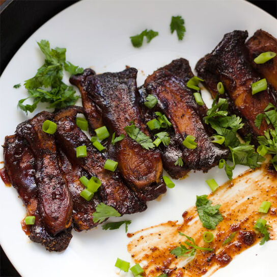 Фото Как Вкусно Замариновать и запечь Свиные Ребрышки для Запекания в Духовке: Рецепт