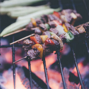 Фото Шашлык из свинины с медом и соевым соусом