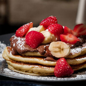 Фото Панкейки на Кефире - Пышные и Вкусные: Рецепт на Сковороде