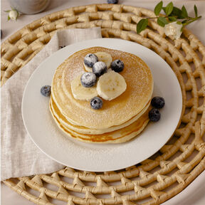 Фото Банановые ПП-Панкейки с Рисовой Мукой: Рецепт БЕЗ яиц, БЕЗ сахара