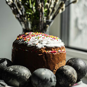 Фото Самый быстрый пасхальный кулич: без дрожжей и без замеса теста