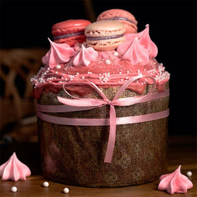 Фотовкуснейшего пасхального куличка на сухих дрожжах и молоке в духовке