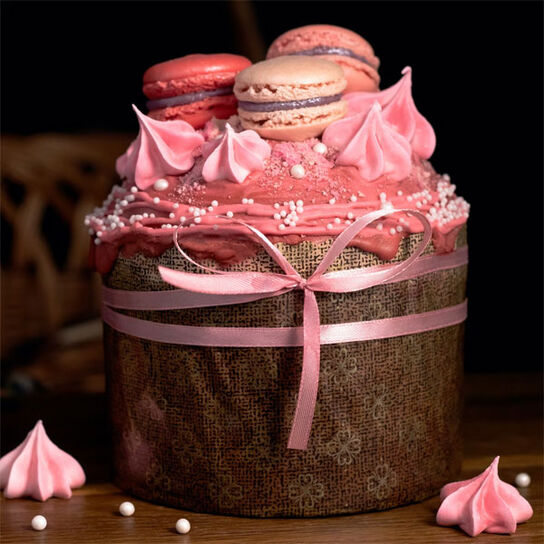 Фотовкуснейшего пасхального куличка на сухих дрожжах и молоке в духовке