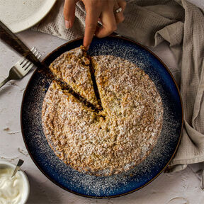 Фото Насыпной Пирог с Яблоками и Творогом: Рецепт из Песочного Теста в Духовке