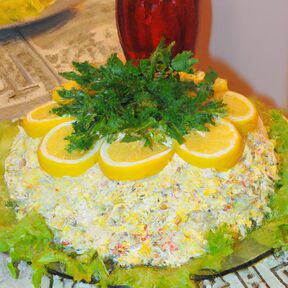 Фото Салат "Мимоза" с рыбными консервами - классический рецепт