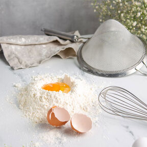 Фото заварного теста для пельменей на кипятке с яйцом